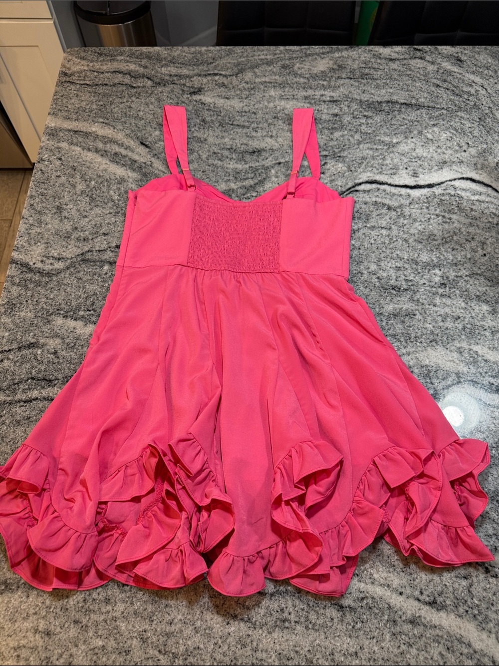 Hutch Pink Scallop Hem Fit and Flare Mini Dress - Picture 10 of 10
